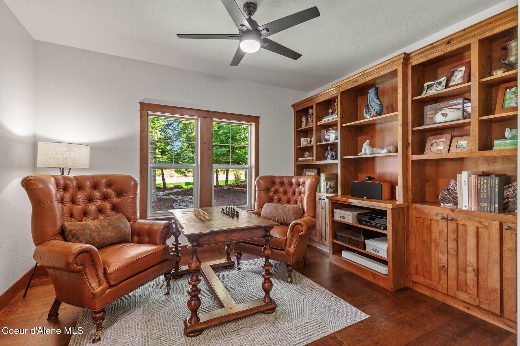 3674 East Basin Falls Road Hayden, ID 83835 - Photo 29 of 70 Leather Study with Built-Ins