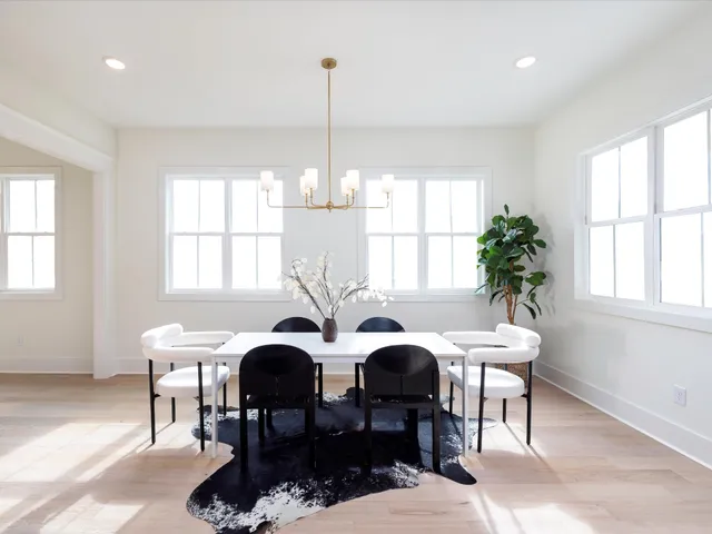 a bathroom with a double vanity sink and mirror