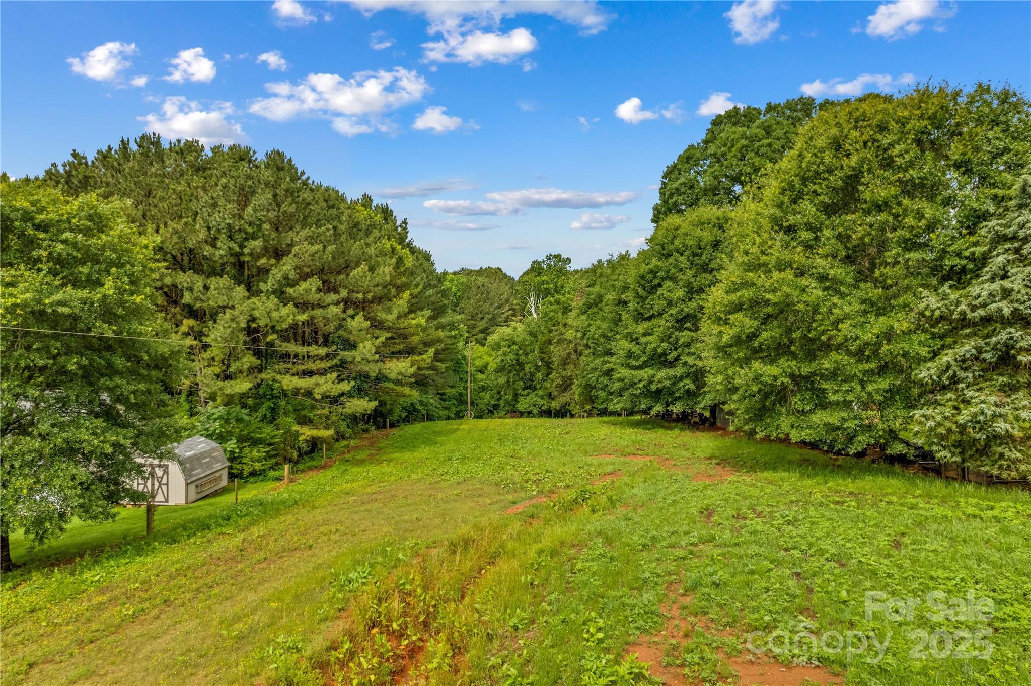 296 Hicks Creek Road Troutman, NC 28166 - Photo 43 of 48 a view of an outdoor space and backyard of a house