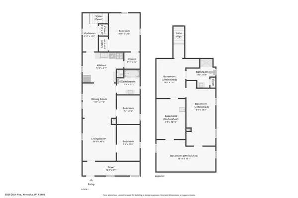 $2,700 | 5039 26th Avenue, Kenosha, WI 53140