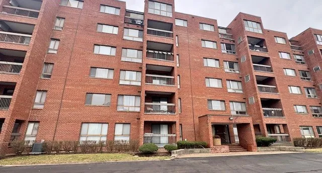 a front view of a building