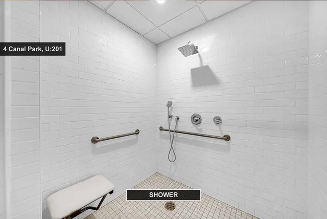 a view of a hallway with closet