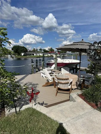 a view of a terrace with sitting area