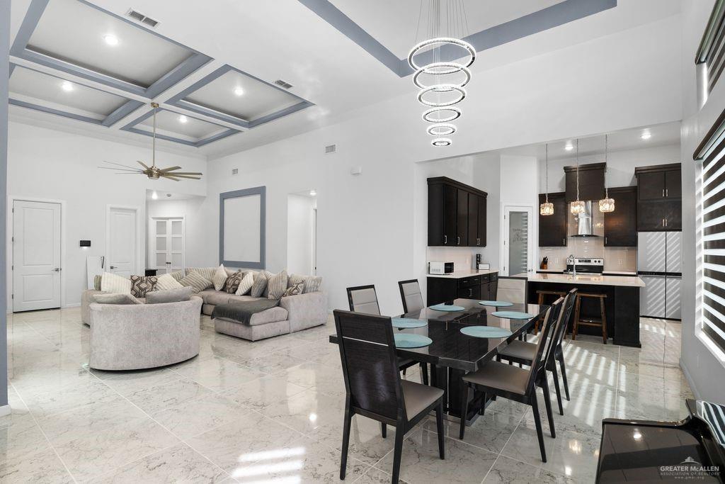 202 North 32nd Street Hidalgo, TX 78557 - Photo 3 of 21 a living room with fireplace furniture and a flat screen tv