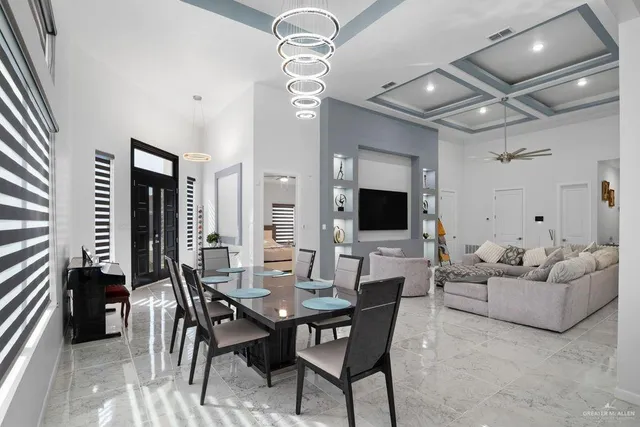 a view of a livingroom and dining room