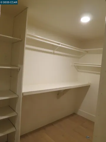 a close view of closet