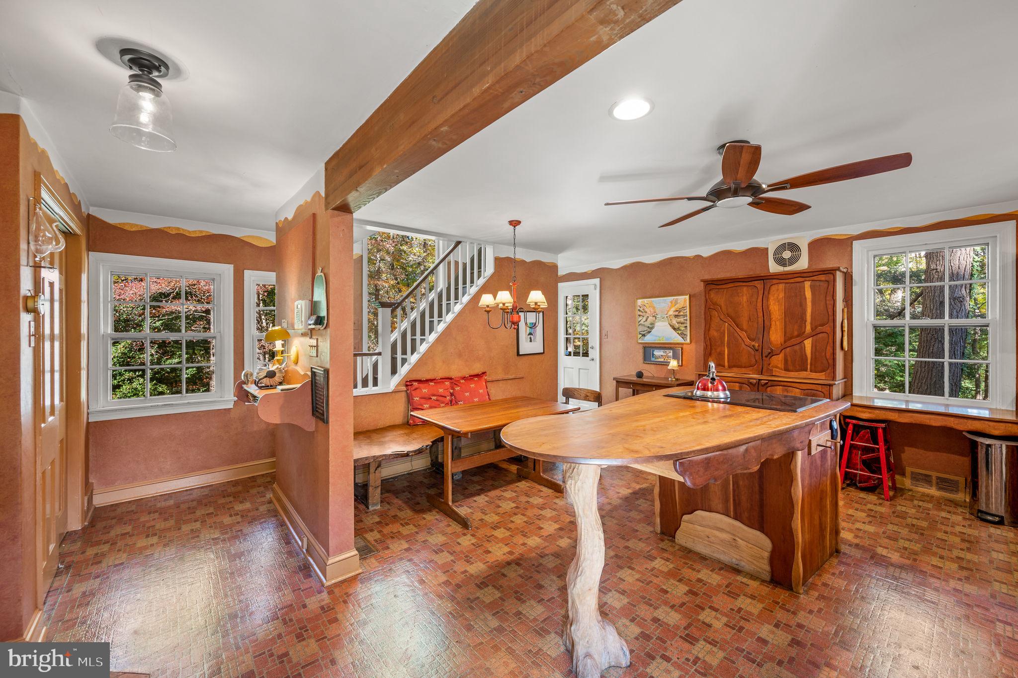 1641 Ridley Creek Road Media, PA 19063 - Photo 18 of 63 Open back stairs off the kitchen with views