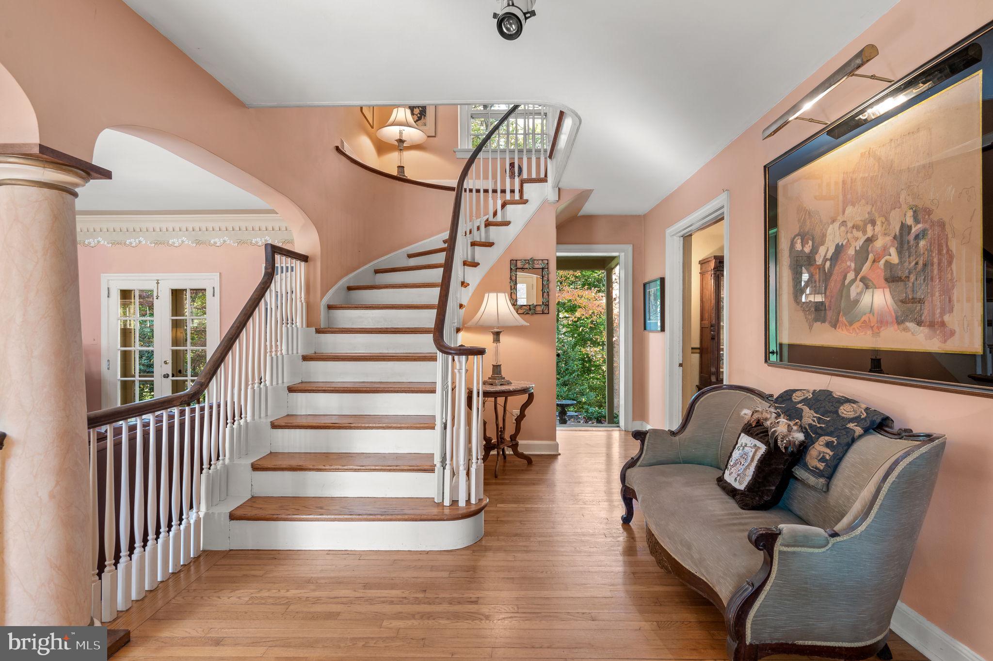 1641 Ridley Creek Road Media, PA 19063 - Photo 7 of 63 Curved staircase