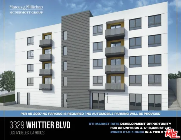 a view of a building from a balcony