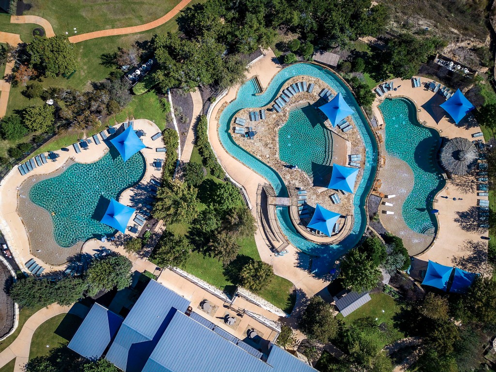 307 Cartwheel Bend Austin, TX 78738 - Photo 31 of 38 an aerial view of a house outdoor space and swimming pool
