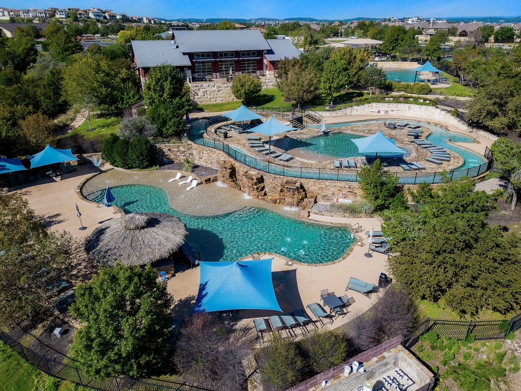 307 Cartwheel Bend Austin, TX 78738 - Photo 38 of 38 an aerial view of a house with yard swimming pool and outdoor seating