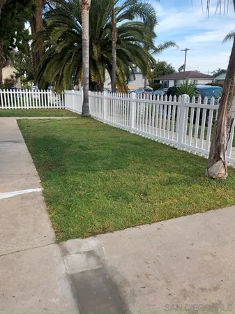 a view of a park with a yard