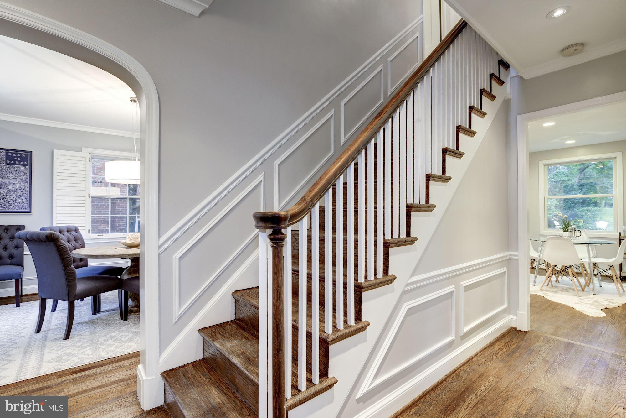 4814 Sedgwick Street Northwest Washington, DC 20016 - Photo 3 of 30 a view of entryway and hall with wooden floor