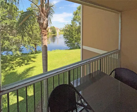 a view of a balcony with chairs