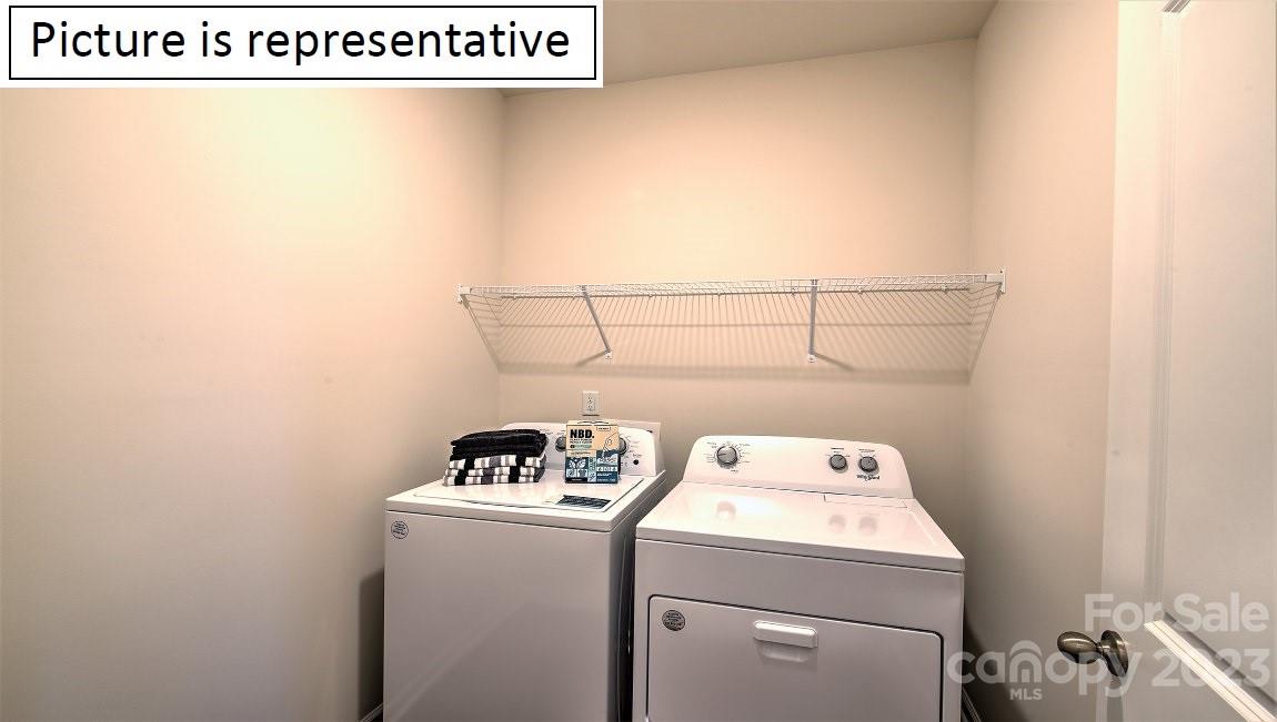 111 Beech Tree Lane Locust, NC 28097 - Photo 18 of 37 a utility room with dryer and washer