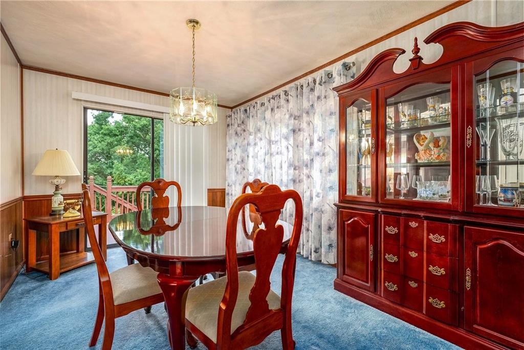 5403 Hardt Road Gibsonia, PA 15044 - Photo 18 of 41 a view of a dining room with furniture window and outside view