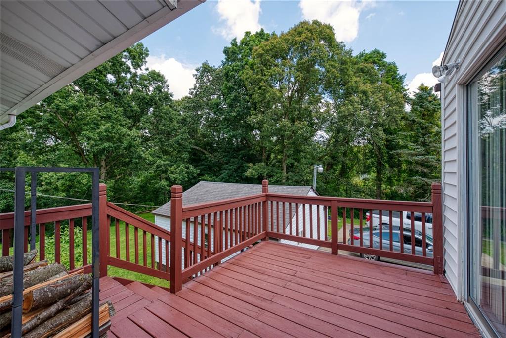 5403 Hardt Road Gibsonia, PA 15044 - Photo 27 of 41 a view of a wooden roof deck