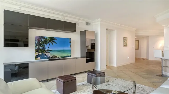 a view of bunch of flowers and trees