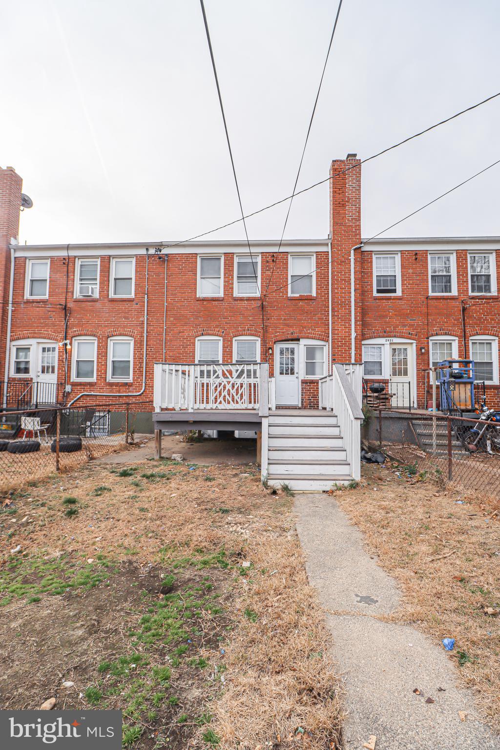 2933 Cornwall Road Baltimore, MD 21222 - Photo 32 of 35 Rear of home fenced in w/ parking in front offence
