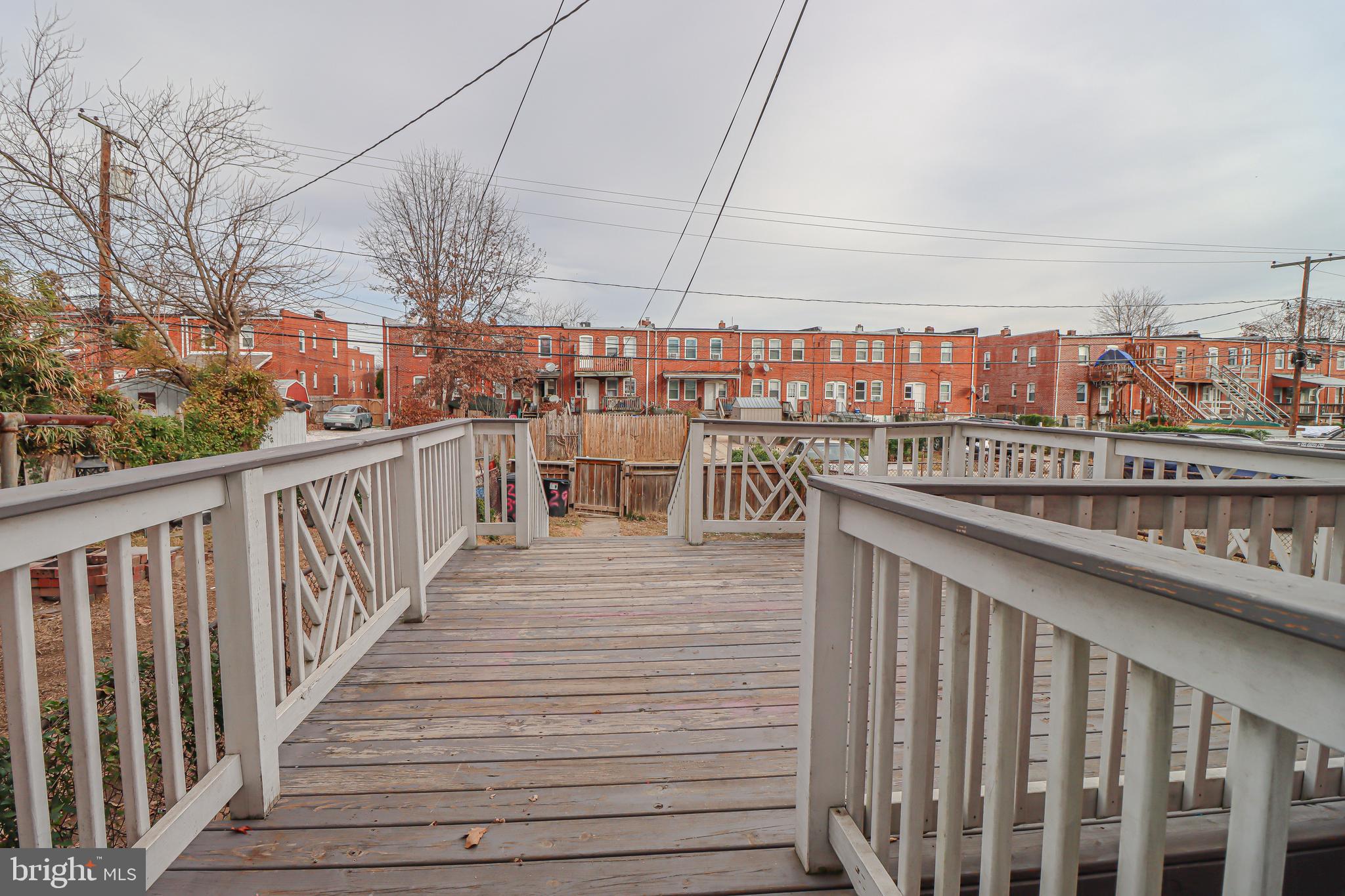 2933 Cornwall Road Baltimore, MD 21222 - Photo 35 of 35 Rear deck w/ fenced yard & 2 parking spots