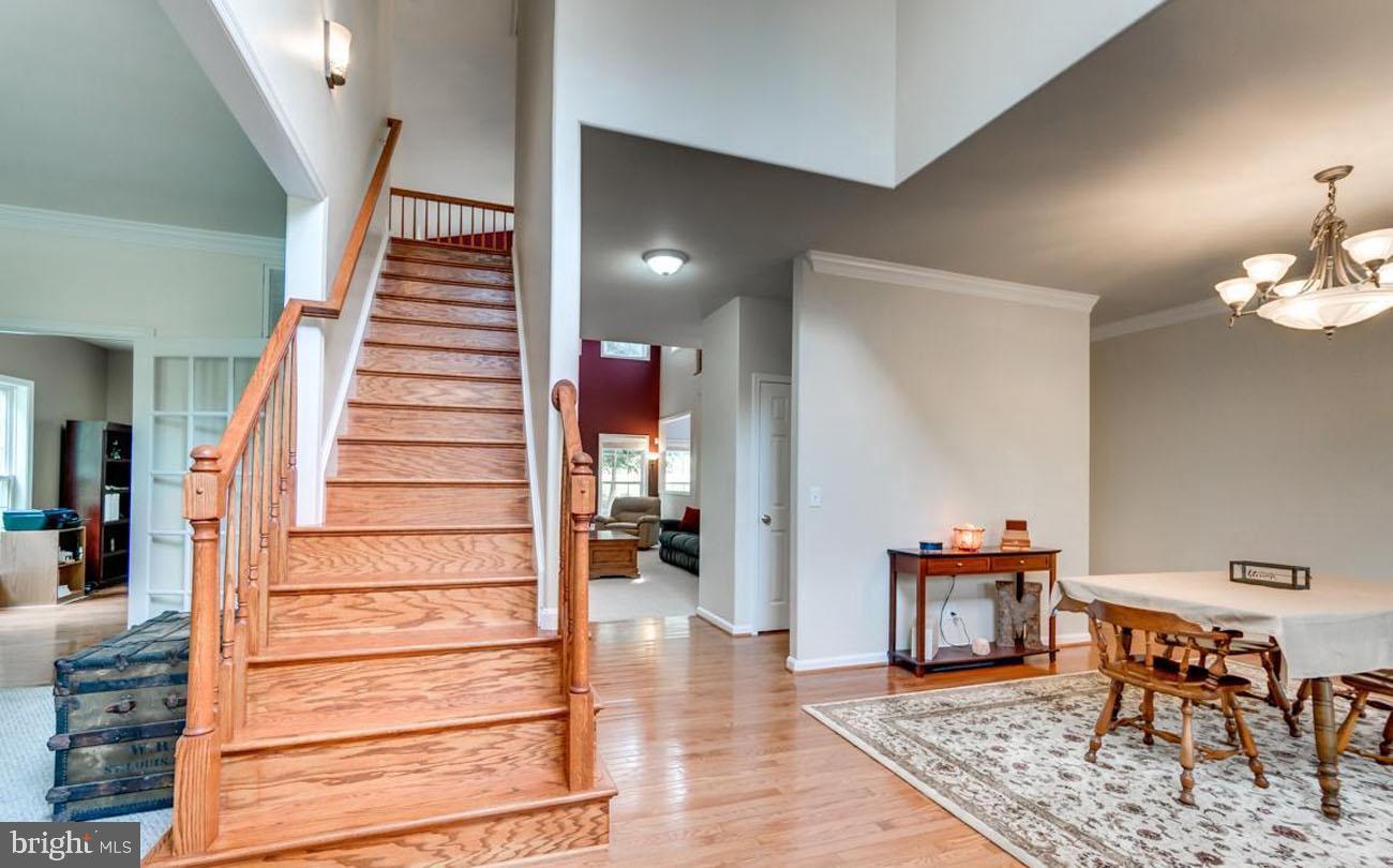 161 Revell Road Fredericksburg, VA 22405 - Photo 5 of 46 Polished oak stairs, rails, and floors.