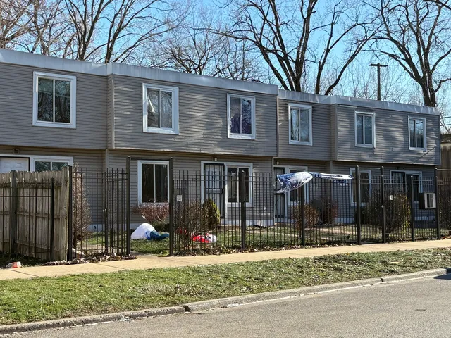 a front view of a house