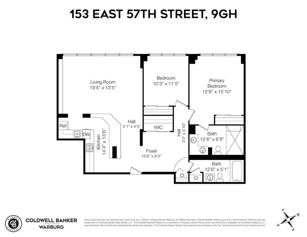 $995,000 | 153 East 57th Street, Unit 9GH | Midtown East
