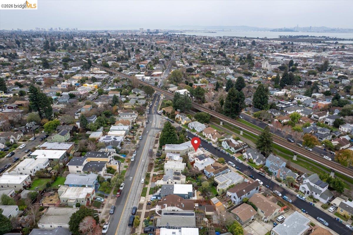 1127 Key Rte Boulevard Albany, CA 94706 - Photo 14 of 36 Aerial overview of property's location with nearby suburban area