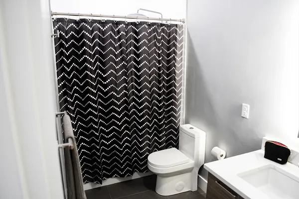 a bathroom with a sink and a toilet