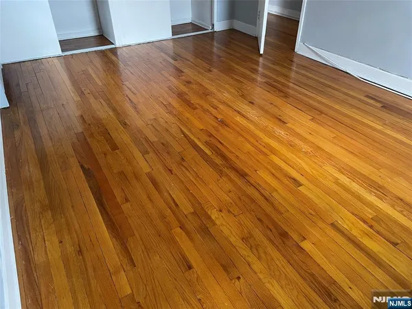 a view of an outdoor space and wooden floor