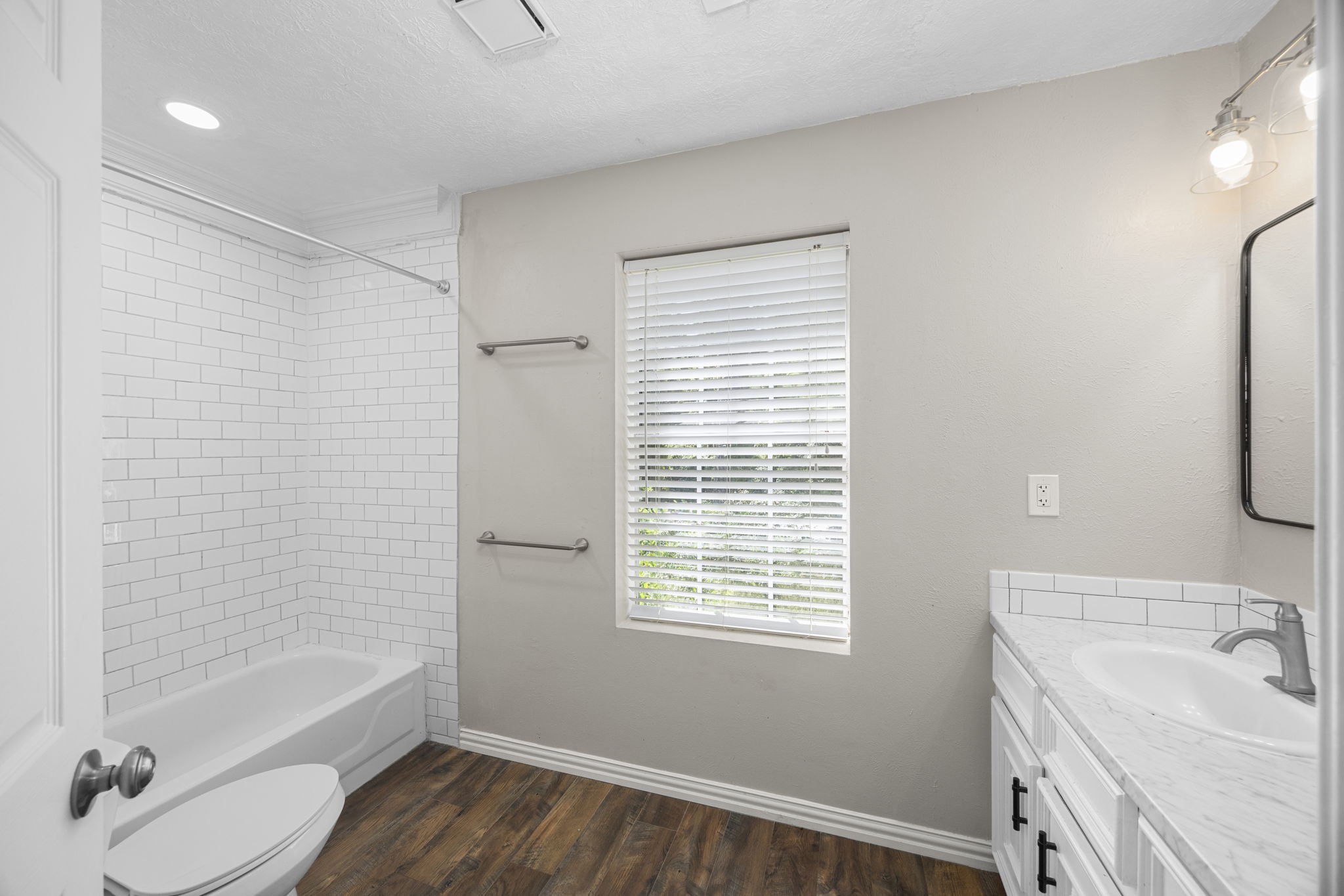 21802 Lindheimer Road Hockley, TX 77447 - Photo 49 of 50 a bathroom with a sink a toilet and shower