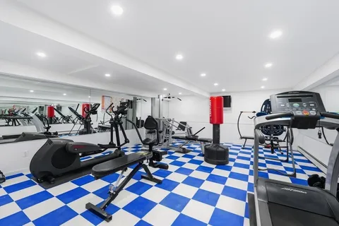 a view of a city with an ocean