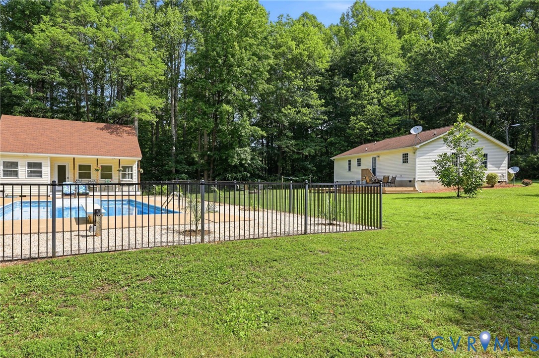 1375 Gills Road Powhatan, VA 23139 - Photo 7 of 48 Fenced in-ground pool with screened porch, outdoor
