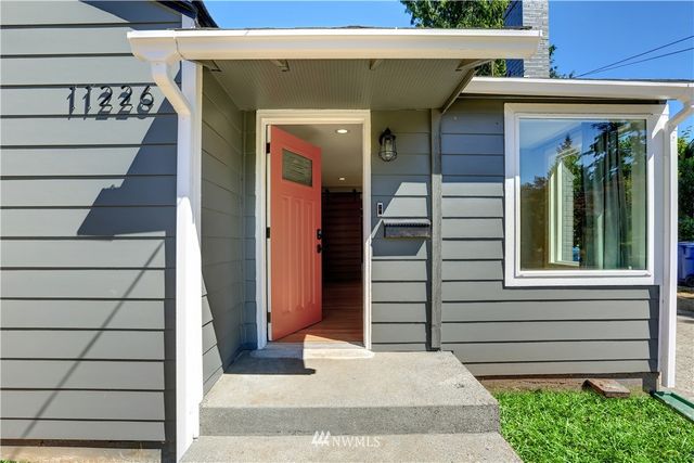 a view of a entryway door front of house