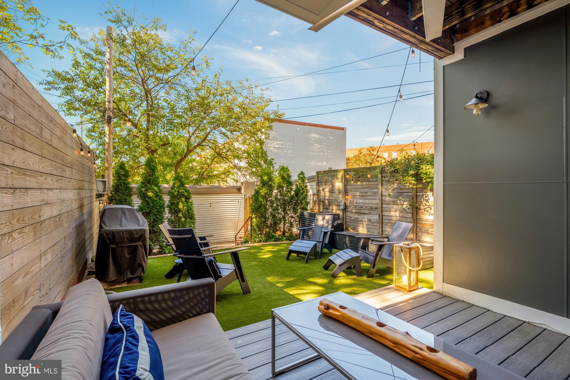 951 14th Street Southeast Washington, DC 20003 - Photo 20 of 50 a view of a chairs and table in patio with wooden fence