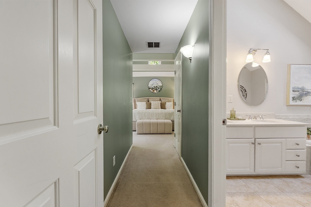 62 Waite Road Boxborough, MA 01719 - Photo 24 of 41 a en suite bathroom with a granite countertop sink and a mirror