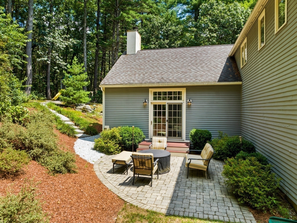 62 Waite Road Boxborough, MA 01719 - Photo 36 of 41 a view of a house with patio outdoor seating area