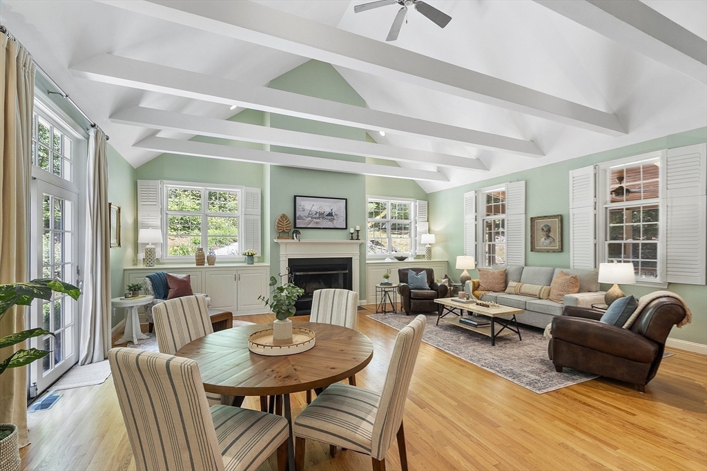 62 Waite Road Boxborough, MA 01719 - Photo 4 of 41 a living room with fireplace furniture and a large window