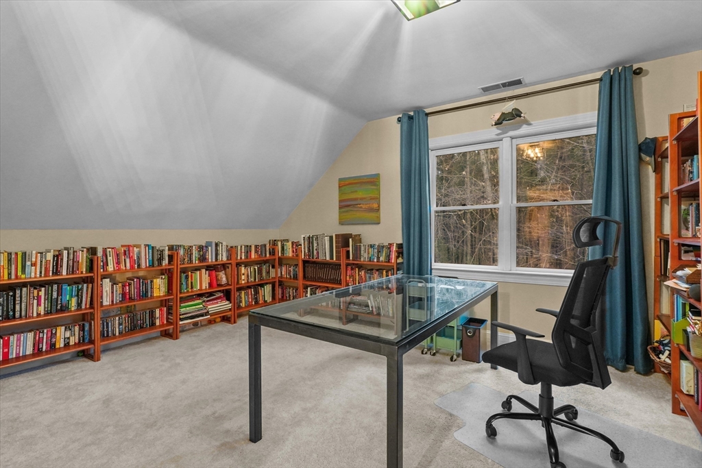 20 Barnside Road Boxford, MA 01921 - Photo 30 of 42 a workspace with furniture window and a book shelf