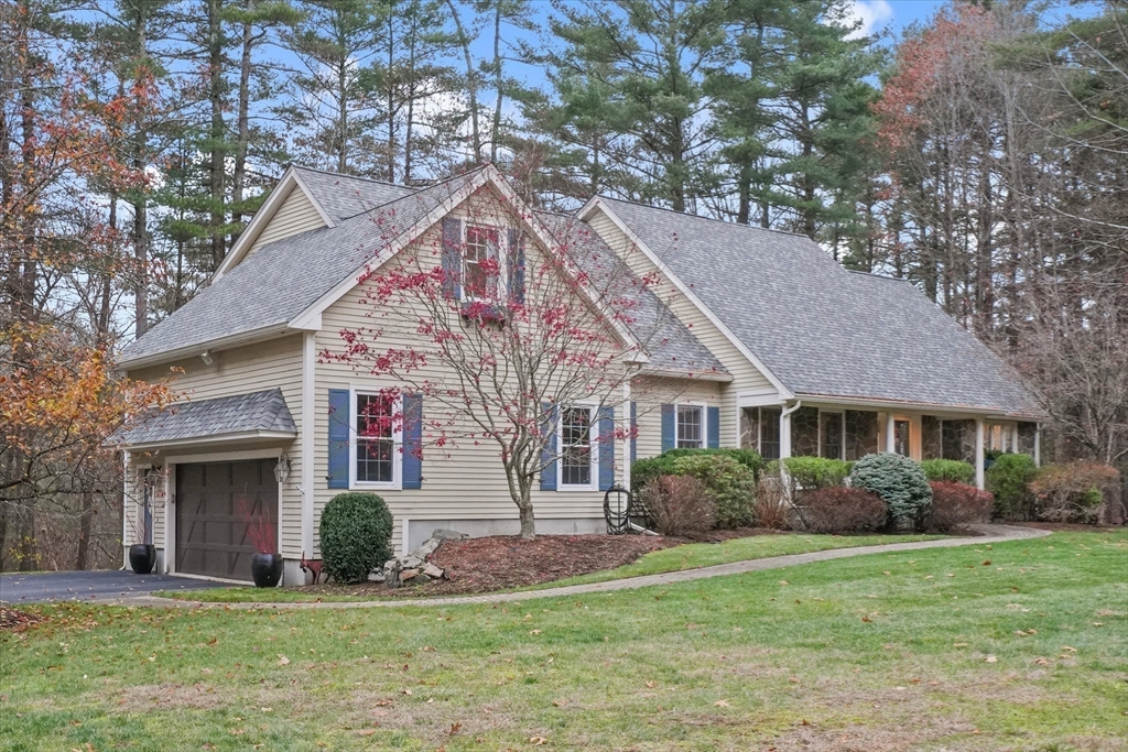 20 Barnside Road Boxford, MA 01921 - Photo 41 of 42 a front view of a house with a garden