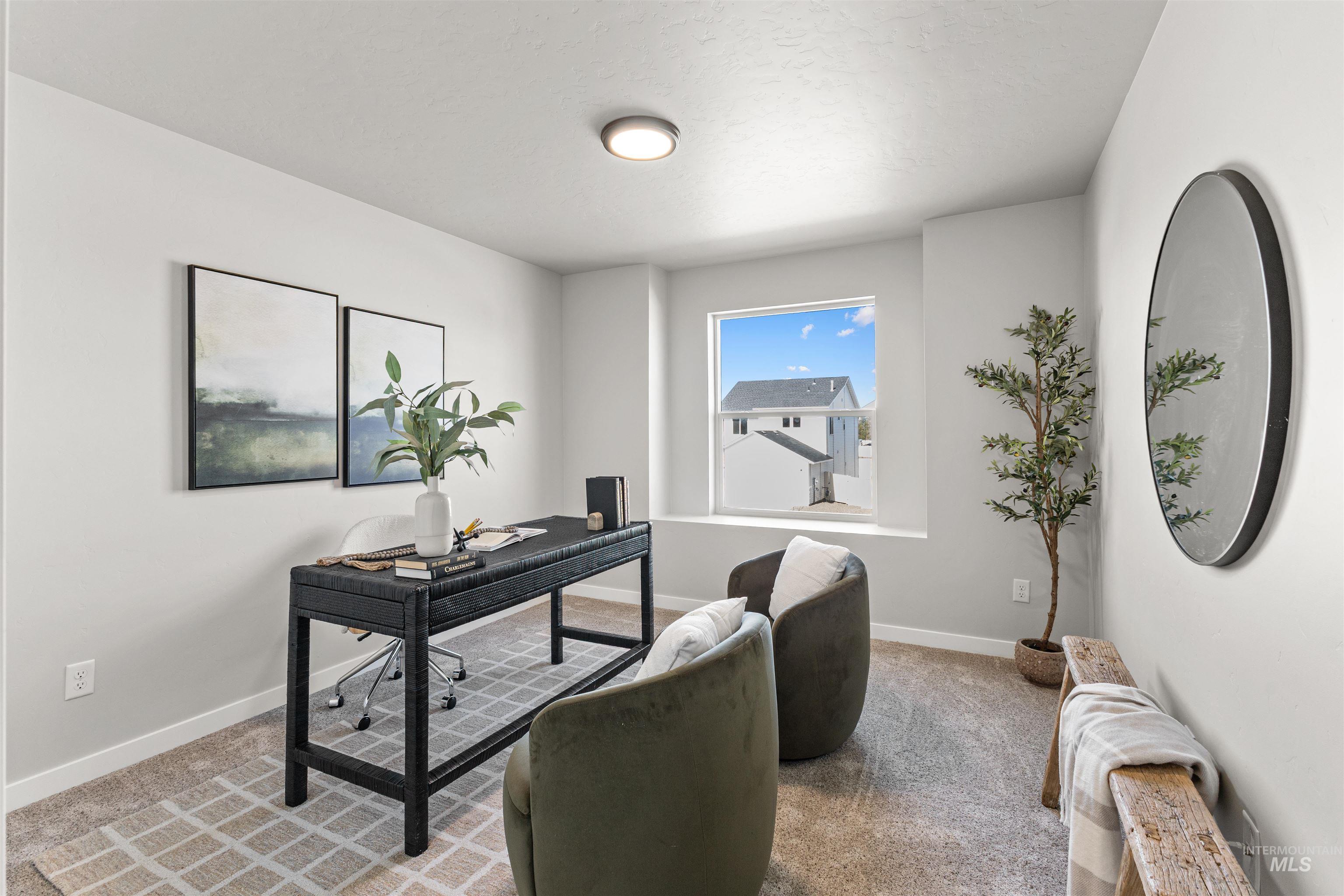 2534 West Fallon Loop Nampa, ID 83651 - Photo 19 of 28 Office area featuring carpet and baseboards