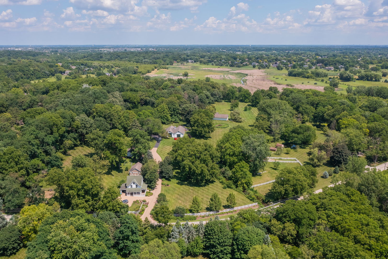 6N197 Denker Road St. Charles, IL 60175 - Photo 2 of 73 an aerial view of a houses with a yard and lake view
