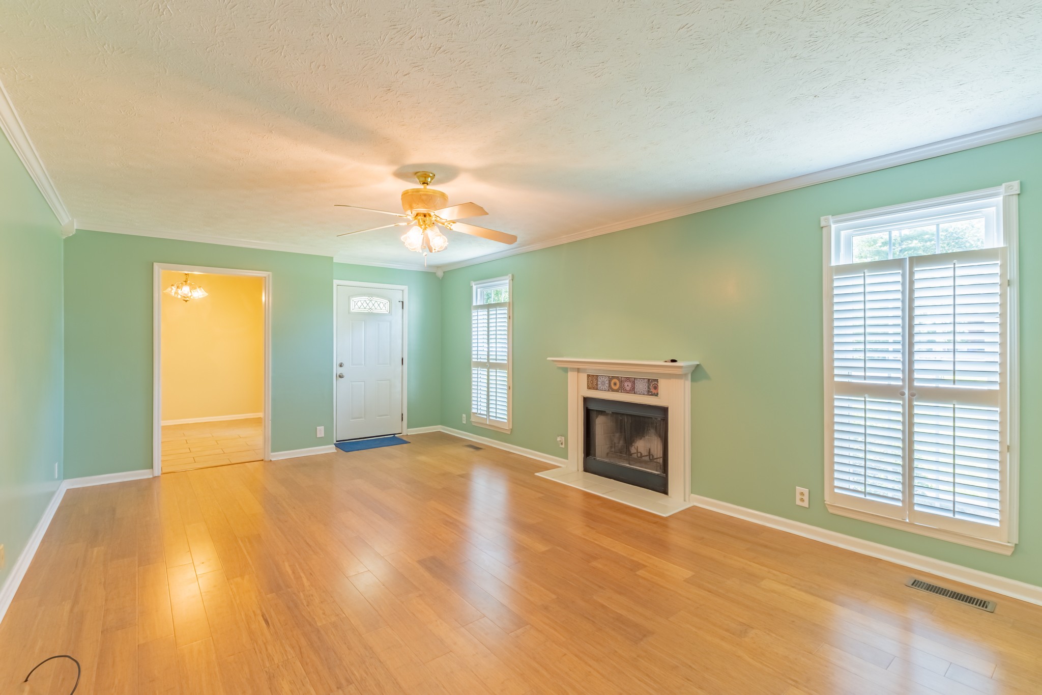 181 Bonnafield Drive Hermitage, TN 37076 - Photo 8 of 44 a view of an empty room with a fireplace and a window