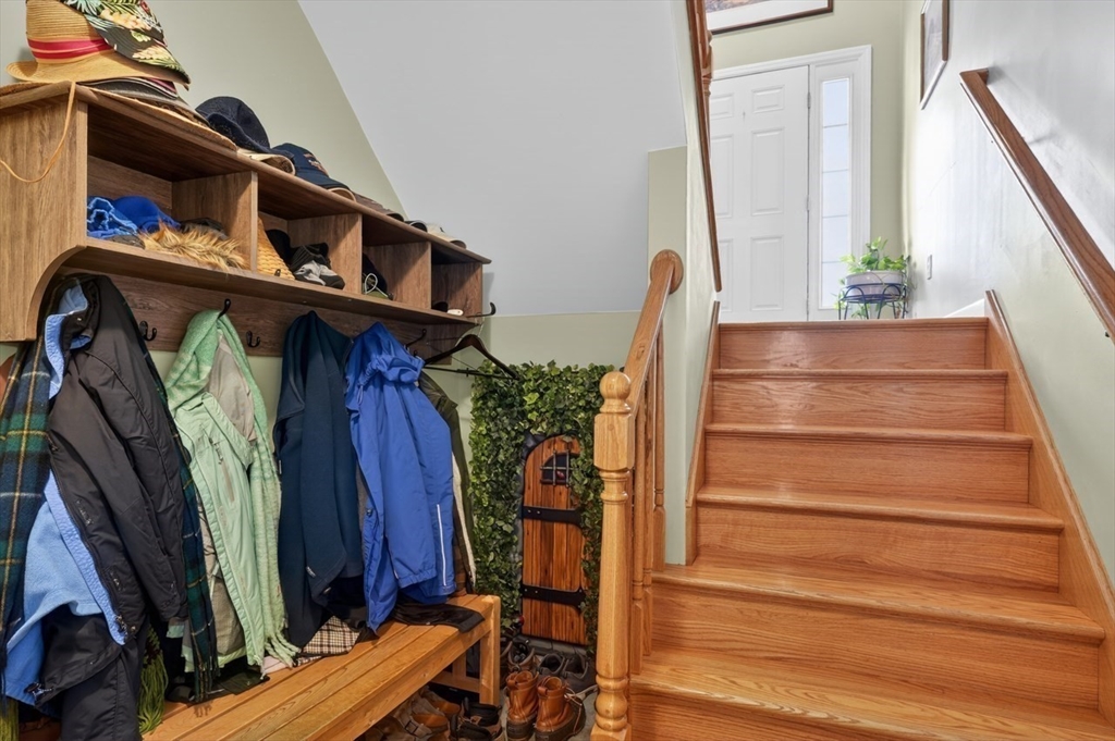 37 Tower Street Hudson, MA 01749 - Photo 19 of 35 a view of staircase with wooden floor and a potted plant