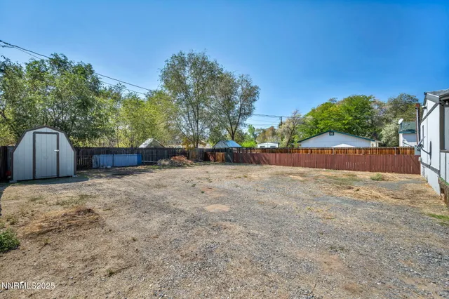 a backyard of a house