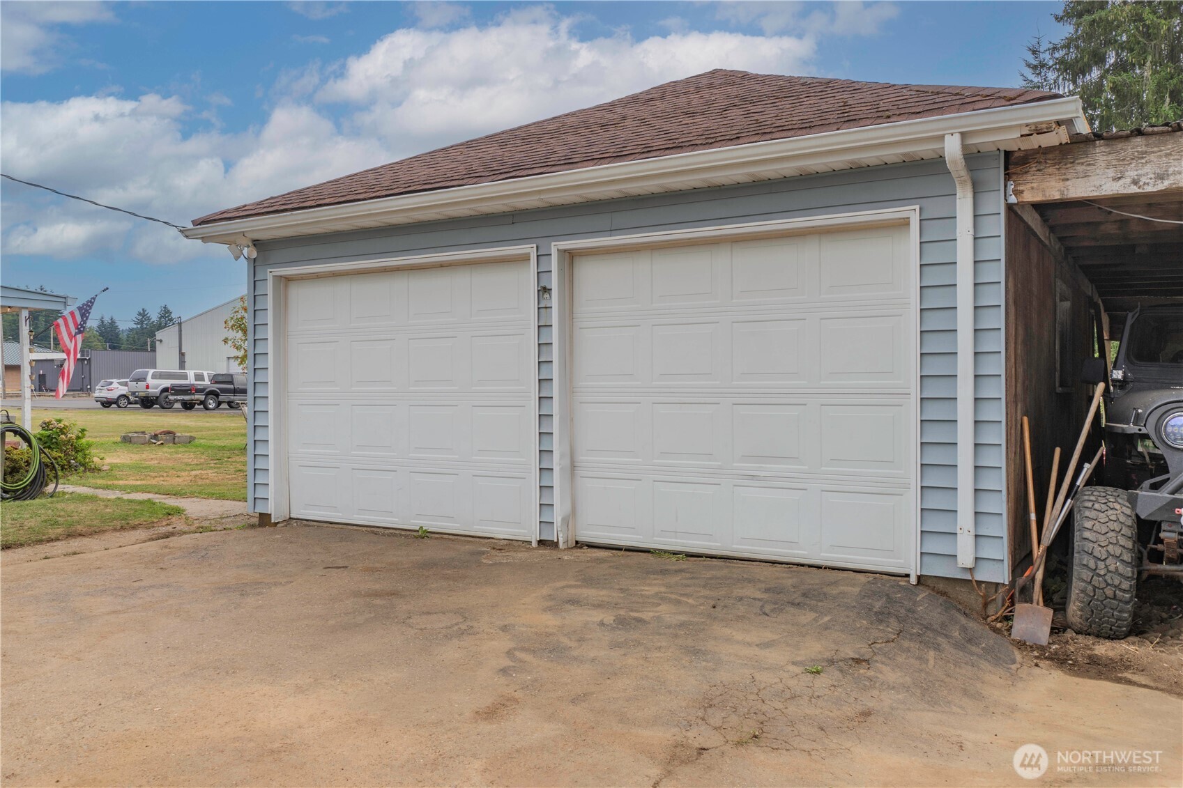 325 3rd Street Morton, WA 98356 - Photo 40 of 40 a view of garage and yard