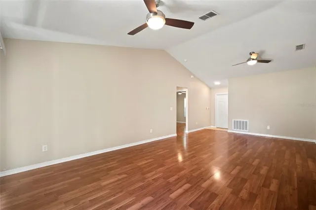 wooden floor in an empty room