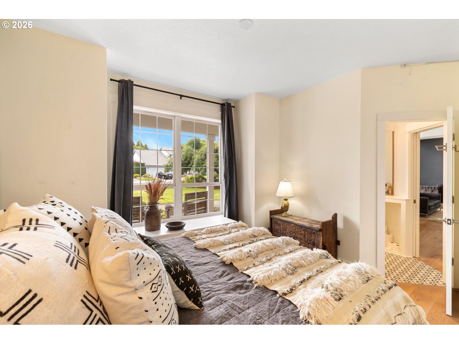 2519 Northwest 24th Circle Camas, WA 98607 - Photo 26 of 48 a bedroom with a bed and a large window