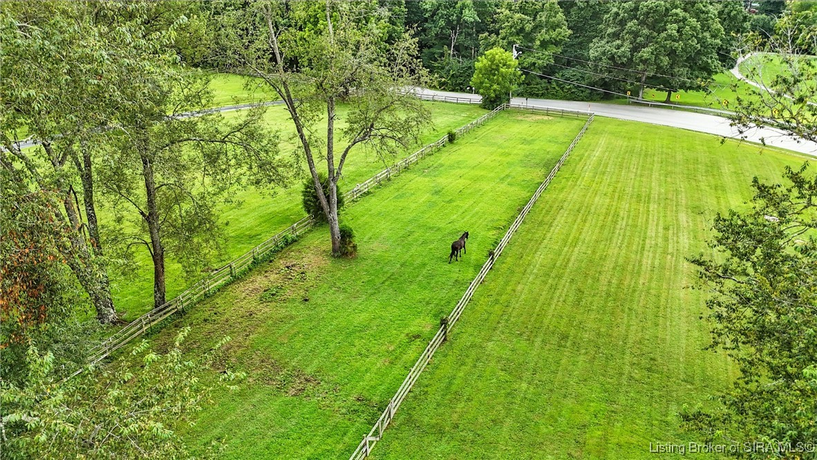 6618 Buttontown Road Greenville, IN 47124 - Photo 35 of 35 Drone with Jessee the horse running in the pasture