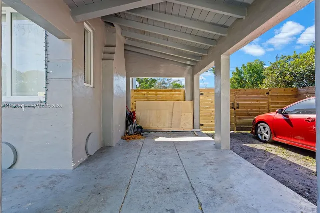 a view of a car garage
